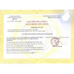 Chứng chỉ hoạt động