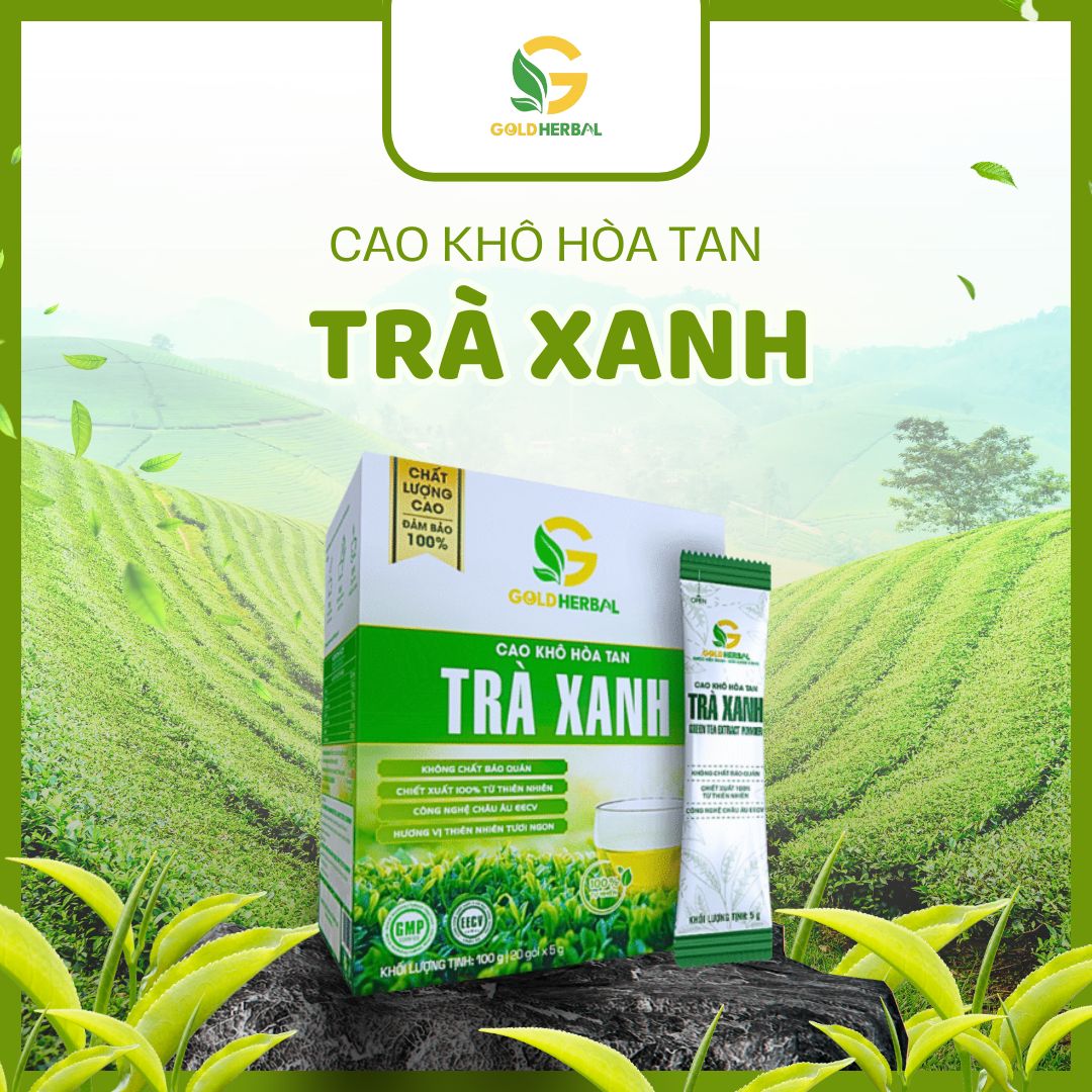 Cao Khô Hòa Tan Trà Xanh Gold Herbal