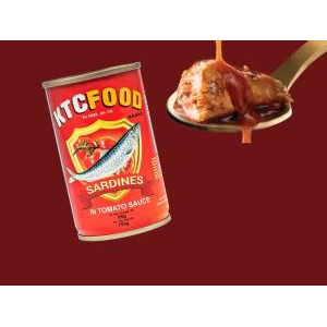 KTCFOOD Canned Sardines in Tomato Sauce 155g (Tall Can) – Export Quality