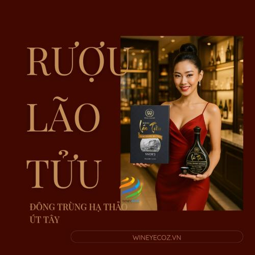 Kết Tinh Truyền Thống & Dược Liệu: Rượu Lão Tửu Đông Trùng Hạ Thảo - Bình Gốm Xanh