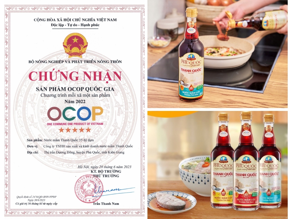 Chứng nhận sản phẩm OCOP 5sao cấp quốc gia