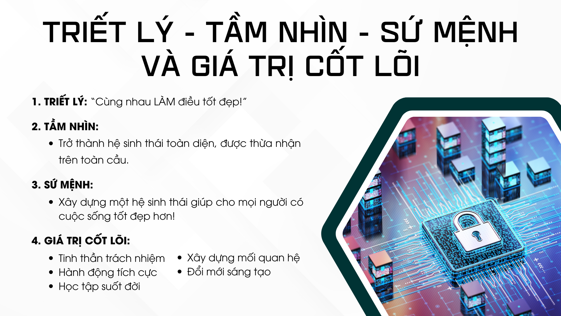 Triết Lý - Tầm Nhìn - Sứ Mệnh Và Giá Trị Cốt Lõi