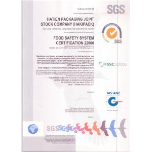 Công Ty Cổ Phần Bao Bì Hà Tiên